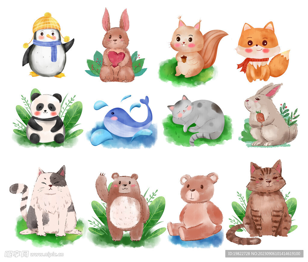 動漫小動物，自然美景探險之旅啟程！