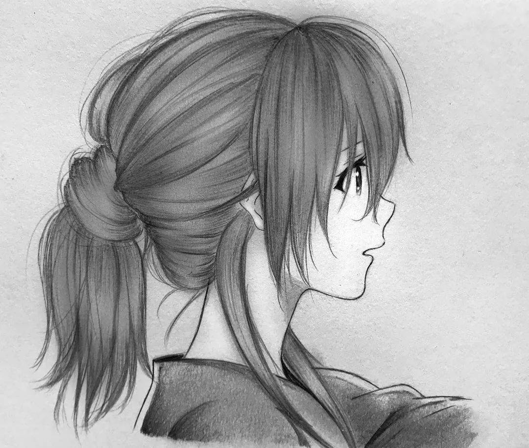 動漫素描圖片,動漫素描圖片，小巷深處的寶藏小店